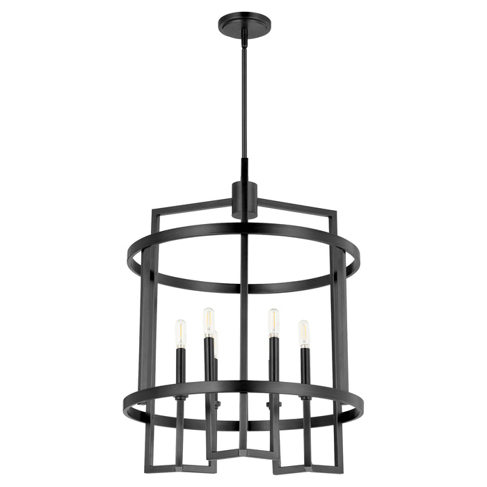 Quorum Home Quorum - 8174-6-59 - Six Light Entry - Matte Black