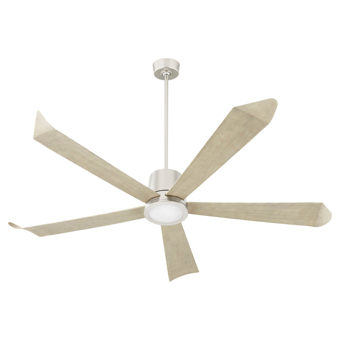 Quorum Home Quorum - 82725-65 - 72"Patio Fan - Satin Nickel