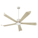 Quorum Home Quorum - 82725-65 - 72"Patio Fan - Satin Nickel