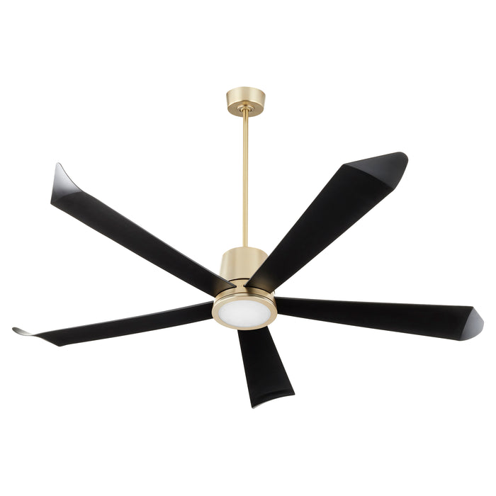 Quorum Home Quorum - 82725-80 - 72"Patio Fan - Aged Brass