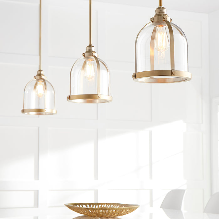 Quorum Home Quorum - 886-80 - One Light Pendant - Aged Brass