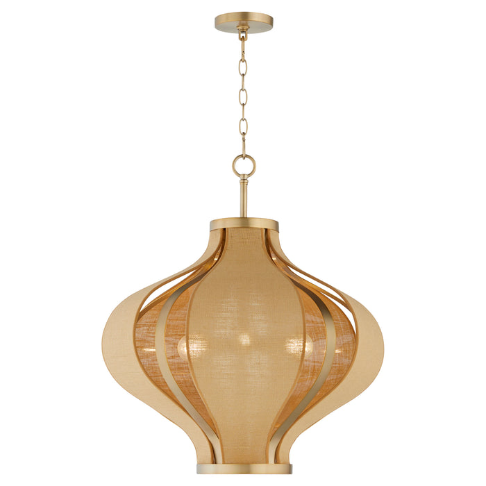 MONROE 3 Light Pendant - Aged Brass