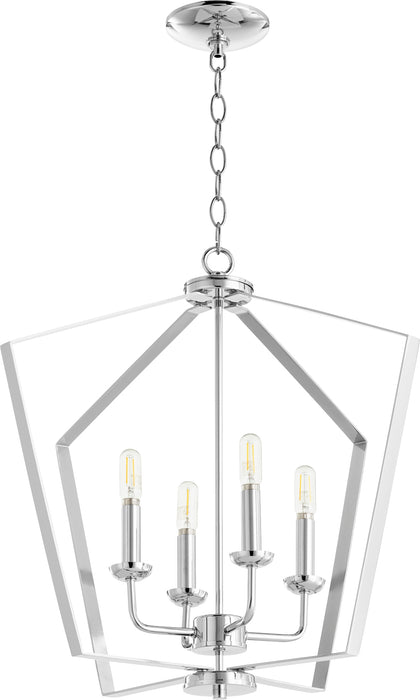 Quorum Home Quorum - 894-4-14 - Four Light Entry Pendant - Chrome