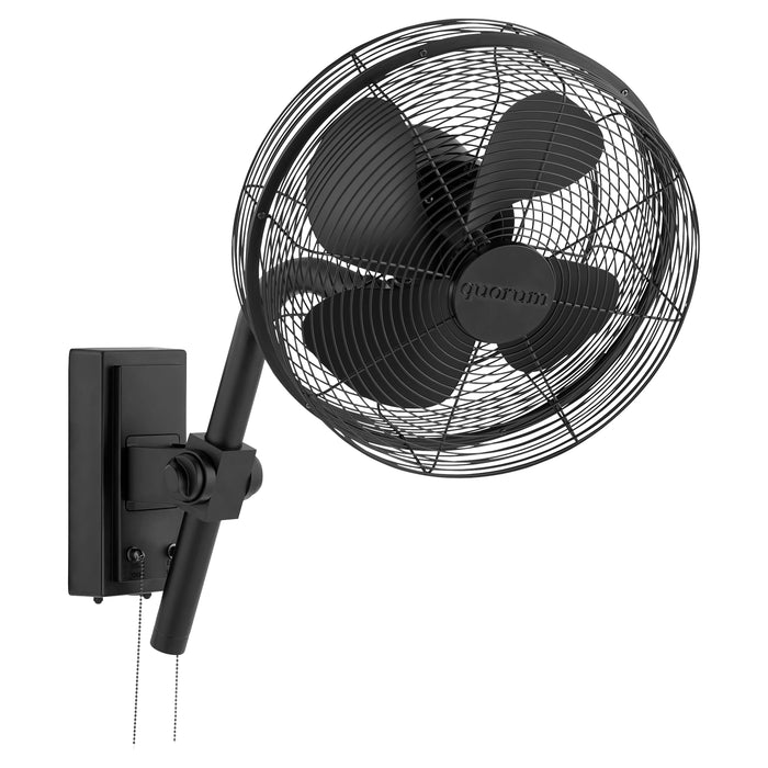 Quorum Home Quorum - 98134-59 - 13" Wall Fan - Matte Black